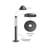 Primato Model L Heat - 24,000 BTU Outdoor Pellet Heater | Expansive 10ft Warmth Radius