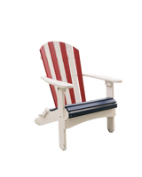 Comfo-Back Folding Adirondack Chair — USA Stars & Stripes Edition