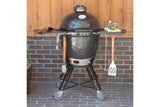 Primo All-In-One Round Ceramic Kamado Grill With Cradle & Side Shelves